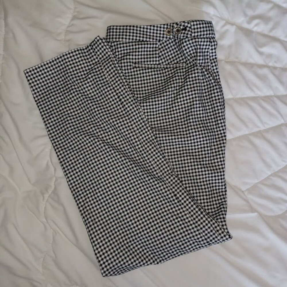 Calvin Klein Black and White Gingham Trousers - Picture 5 of 8